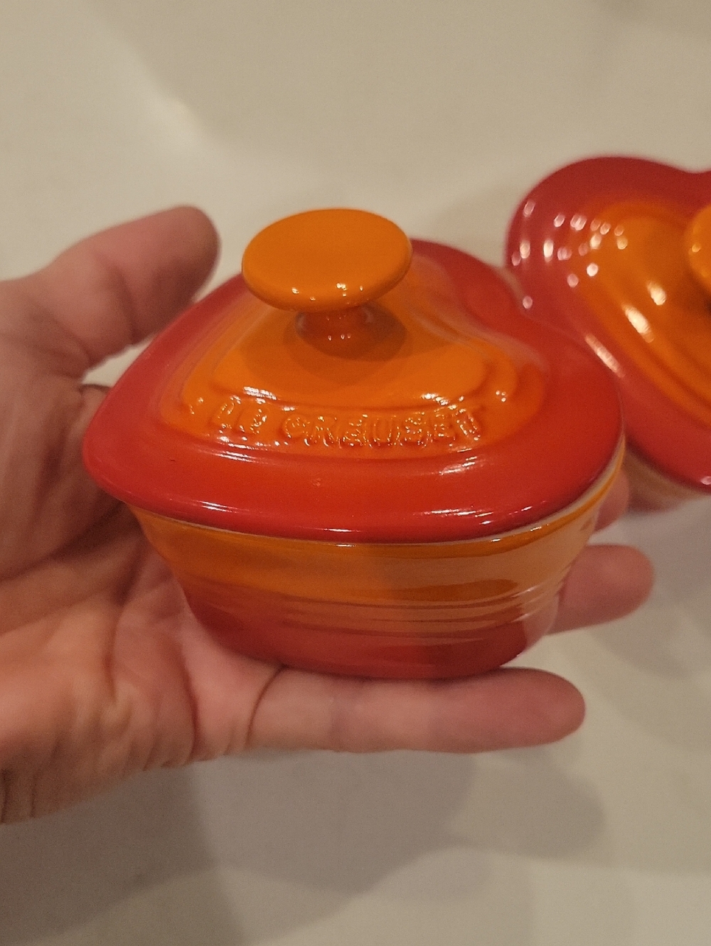 Mini Le Creuset Flame Hearts - Picture 3 of 10